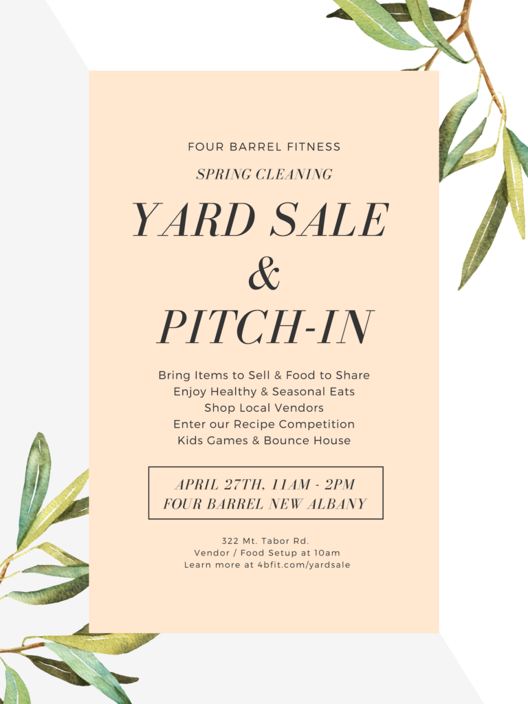 Spring Yard Sale & Pitch-In